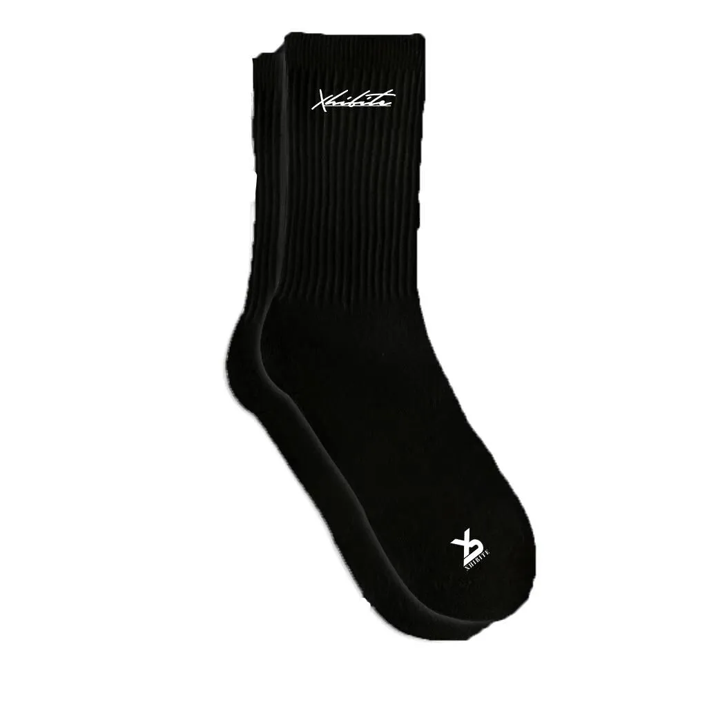 XHB Low Sock -White and black