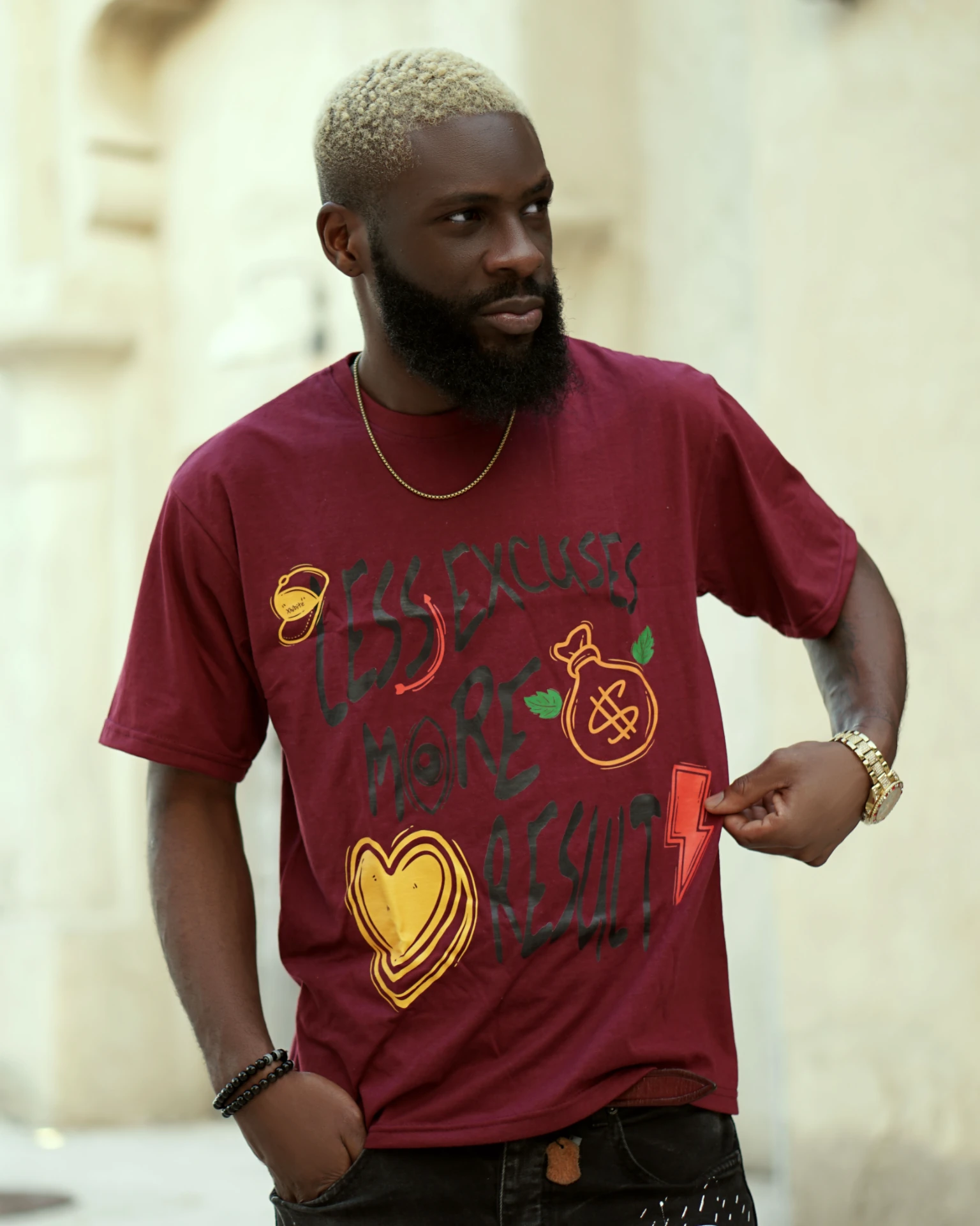 Anthem Tee-Maroon
